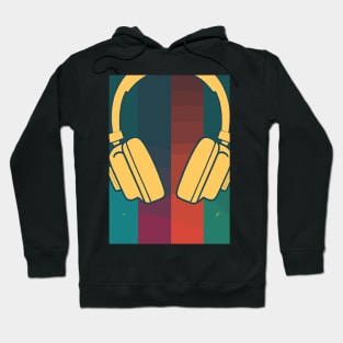 Retro Music DJ Headphones Hoodie